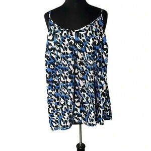 Capsule Animal Print Multicolor Sleeveless Cami Tank Size 18